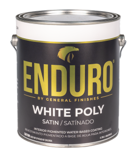 White Pigmented Poly Satin - 3.785 litre