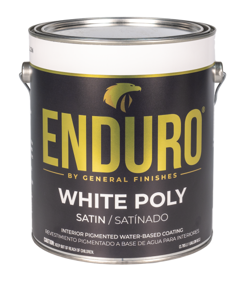 White Pigmented Poly Satin - 3.785 litre