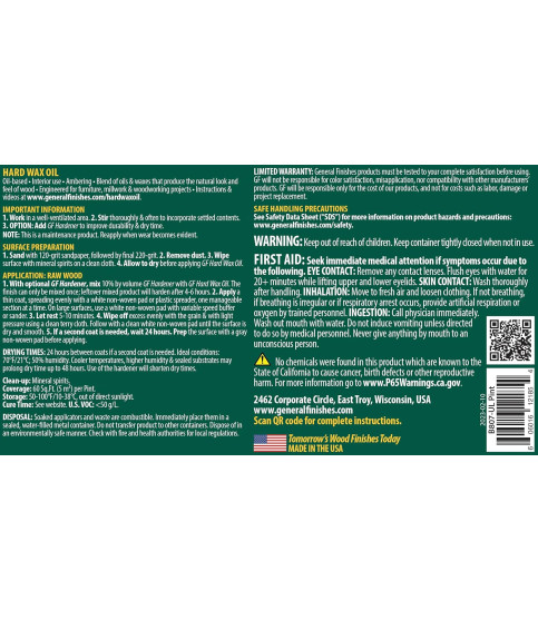 Hard Wax Oil Golden 473ml